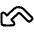 Triangle Arrow Bounce Down Left Icon from Plump Line Set