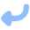 Triangle Arrow Curve Down Left Icon from Flex Flat Set