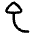 Triangle Arrow Curve Left Up Icon from Flex Line Set