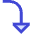 Triangle Arrow Curve Right Down Icon from Sharp Duo Set