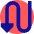 Triangle Arrow Curvy Down Left Icon from Sharp Pop Set