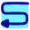 Triangle Arrow Curvy Left Down Icon from Plump Pop Set