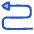 Triangle Arrow Curvy Left Up Icon from Plump Duo Set