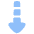 Triangle Arrow Dashed Cool Down Icon from Plump Flat Set