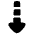 Triangle Arrow Dashed Cool Down Icon from Plump Solid Set