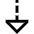 Triangle Arrow Dashed Cool Down Icon from Sharp Line Set