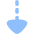 Triangle Arrow Dashed Cool Down Icon from Flex Flat Set