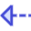Triangle Arrow Dashed Left Icon from Sharp Duo Set