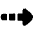 Triangle Arrow Dashed Right Icon from Plump Solid Set