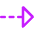 Triangle Arrow Dashed Right Icon from Core Neon Set