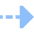 Triangle Arrow Dashed Right Icon from Sharp Flat Set
