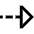 Triangle Arrow Dashed Right Icon from Sharp Line Set