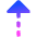 Triangle Arrow Dashed Warm Up Icon from Core Gradient Set
