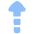 Triangle Arrow Dashed Warm Up Icon from Plump Flat Set
