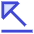 Triangle Arrow Diagonal Top Left Icon from Sharp Duo Set