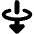 Triangle Arrow Elipse Down Icon from Core Solid Set