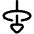 Triangle Arrow Elipse Down Icon from Flex Line Set