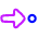 Triangle Arrows Step Icon from Plump Neon Set