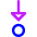 Triangle Arrows Step Into Icon from Core Neon Set