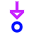 Triangle Arrows Step Into Icon from Sharp Neon Set