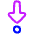 Triangle Arrows Step Into Icon from Plump Neon Set