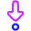 Triangle Arrows Step Into Icon from Plump Neon Set