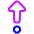 Triangle Arrows Step Out Icon from Plump Neon Set