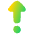 Triangle Arrows Step Out Icon from Plump Gradient Set