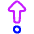 Triangle Arrows Step Out Icon from Plump Neon Set