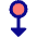 Triangle Arrows Swipe Down Alt Icon from Core Pop Set