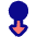 Triangle Arrows Swipe Down Alt Icon from Plump Pop Set