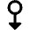 Triangle Arrows Swipe Down Alt Icon from Core Remix Set