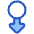 Triangle Arrows Swipe Down Alt Icon from Plump Duo Set
