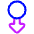Triangle Arrows Swipe Down Alt Icon from Plump Neon Set