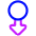 Triangle Arrows Swipe Down Alt Icon from Plump Neon Set