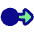 Triangle Arrows Swipe Right Alt Icon from Plump Pop Set
