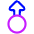Triangle Arrows Swipe Up Alt Icon from Plump Neon Set