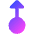 Triangle Arrows Swipe Up Alt Icon from Core Gradient Set