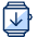Smartwatch Download Icon from Cyber Duotone Set