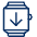 Smartwatch Download Icon from Cyber Line Set