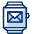 Smartwatch Email Icon from Cyber Duotone Set | Free Download as SVG Vector and Transparent PNG | Streamline icons