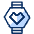 Smartwatch Favorite Heart 1 Icon from Cyber Duotone Set