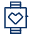 Smartwatch Favorite Heart 2 Icon from Cyber Line Set