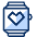 Smartwatch Favorite Heart 3 Icon from Cyber Duotone Set