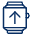 Smartwatch Upload Icon from Cyber Line Set | Free Download as SVG Vector and Transparent PNG | Streamline icons