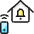 Smart House Bell Icon from Ultimate Colors Set