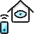 Smart House Eye Icon from Ultimate Colors Set | Free Download as SVG Vector and Transparent PNG | Streamline icons