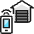 Smart House Garage Icon from Ultimate Colors Set | Free Download as SVG Vector and Transparent PNG | Streamline icons