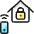 Smart House Lock Icon from Ultimate Colors Set