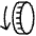 Digital Crown Arrow Counterclockwise Icon from Ultimate Light Set